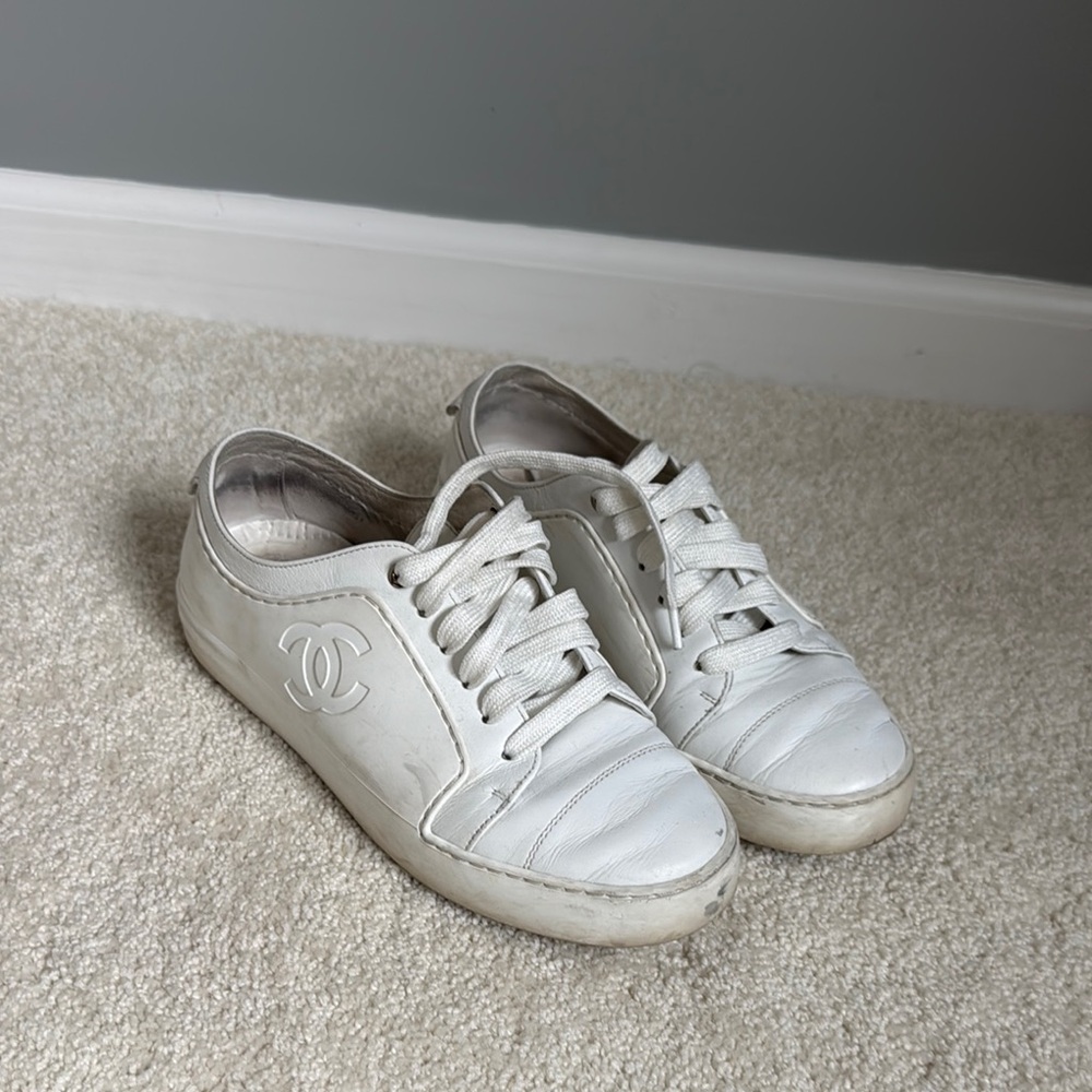 Chanel White Sneakers